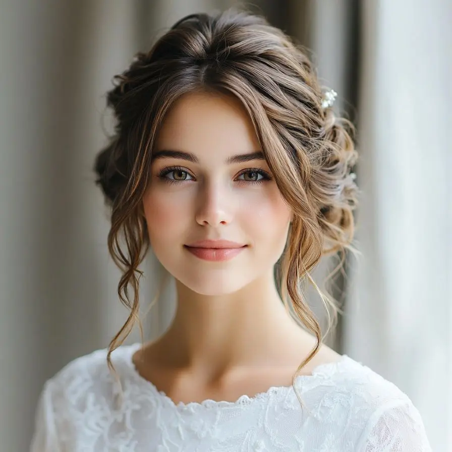 15. Classic French Twist for Oval Faces