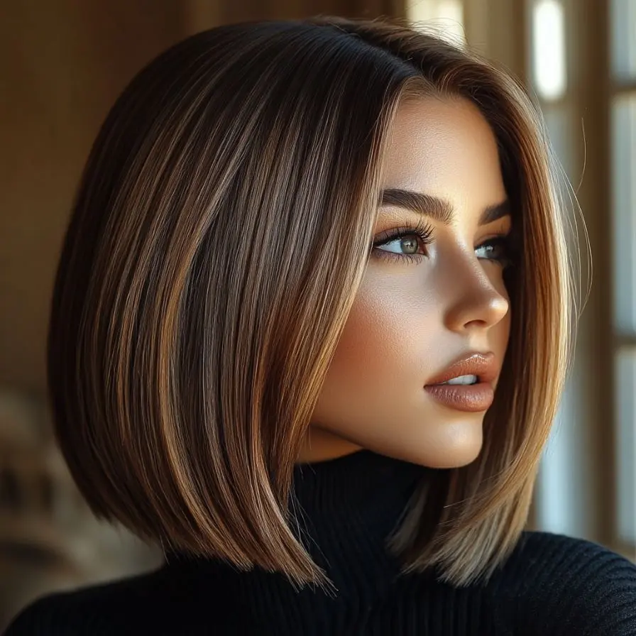 7. The Polished Sleek Straight Lob