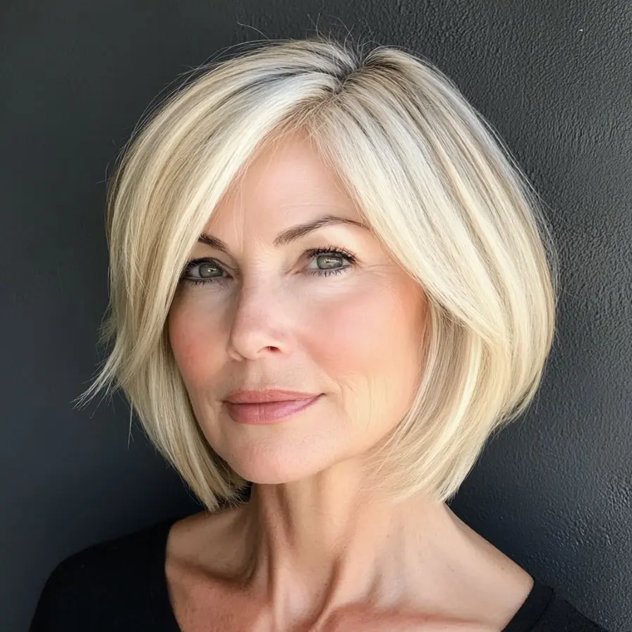 16. Graduated Wedge Bob for Older Women