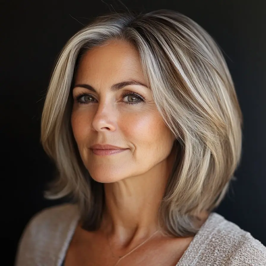 18. Wedge Cut for Thin Hair for Older Women