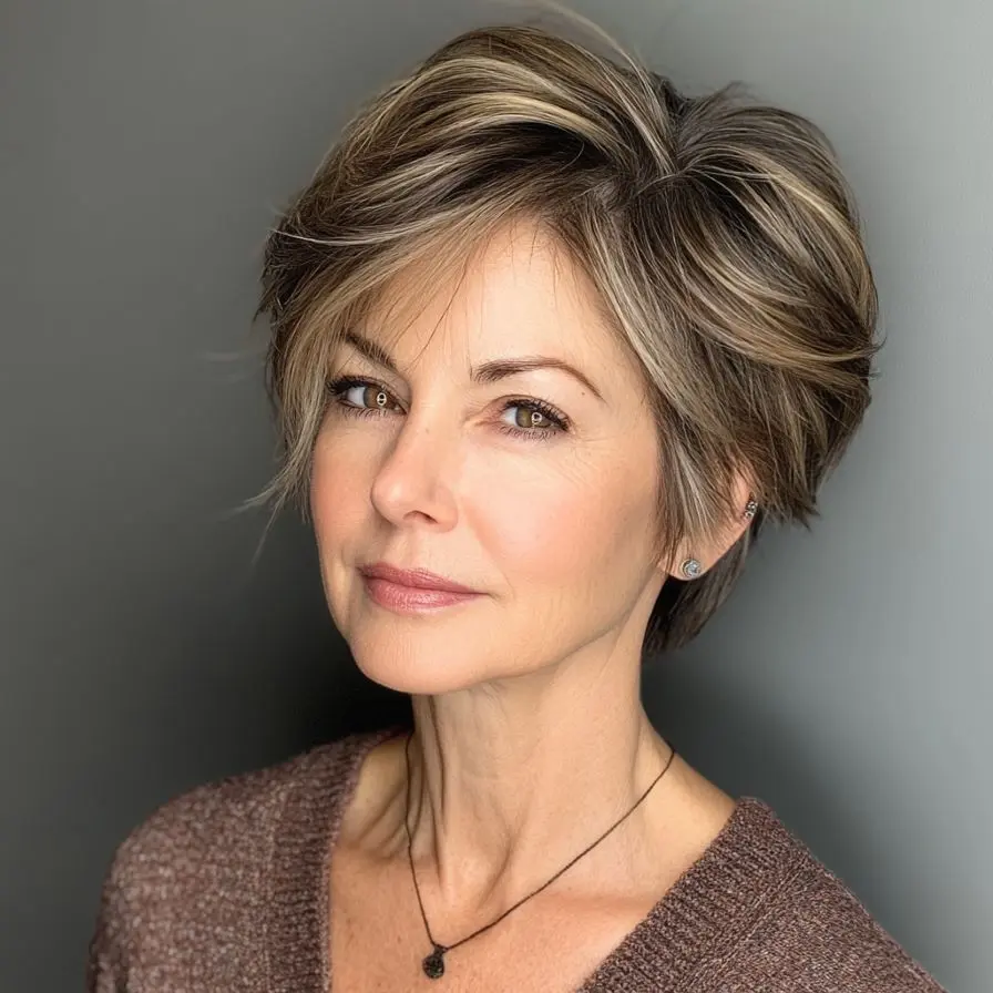 27. Pixie Wedge Bob for Fine Hair for Older Women