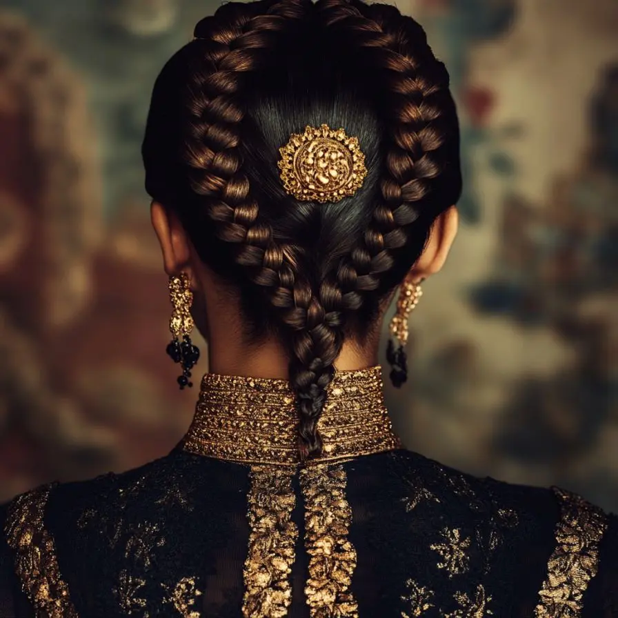 10.Intricate Braided Majesty Look