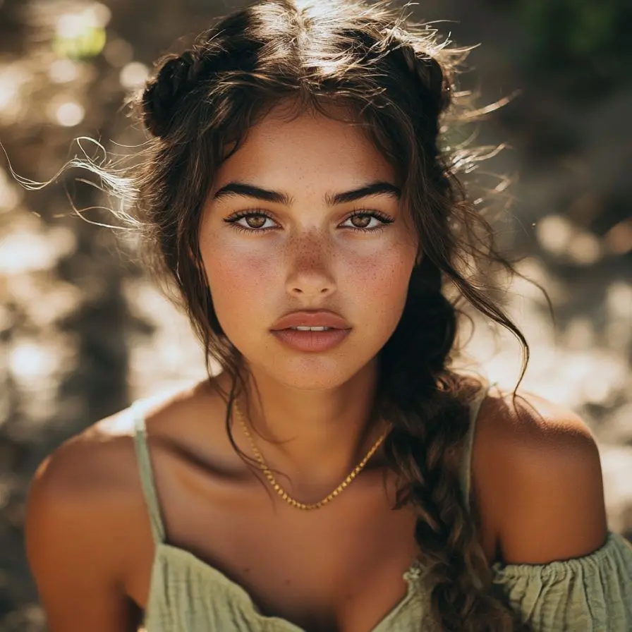 13.Fusion of Braids and Waves Hairstyle