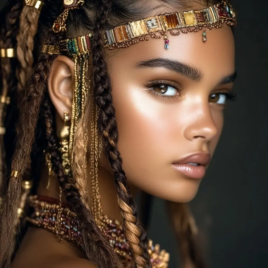 15.Decorative Traditional Braids with a Twist