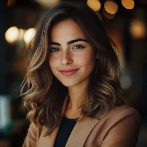 3. Soft Waves with Side Part for a Friendly Vibe