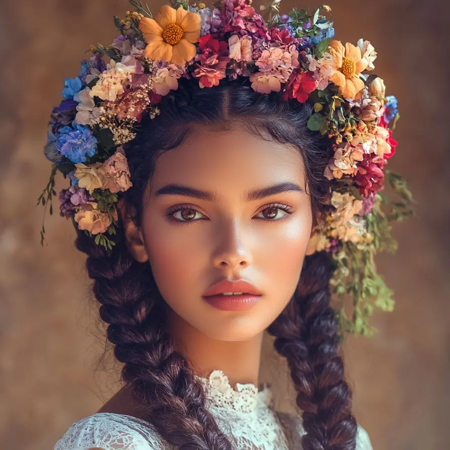 3.Traditional Braided Crown Hairstyle