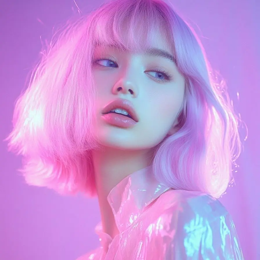 40. Pastel Toned Lob