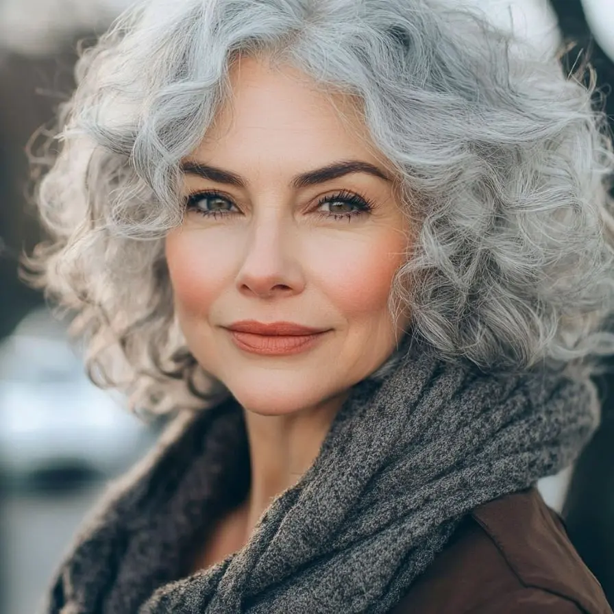 9 Soft Curls with Graduated Layers Over 60